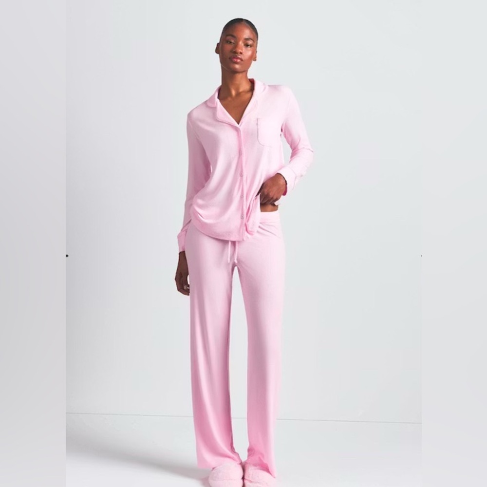SKIMS LONG SLEEVE SLEEP SET-MEDIUM -BLOOM-BNWT IN PACKAGING SOLD OUT!